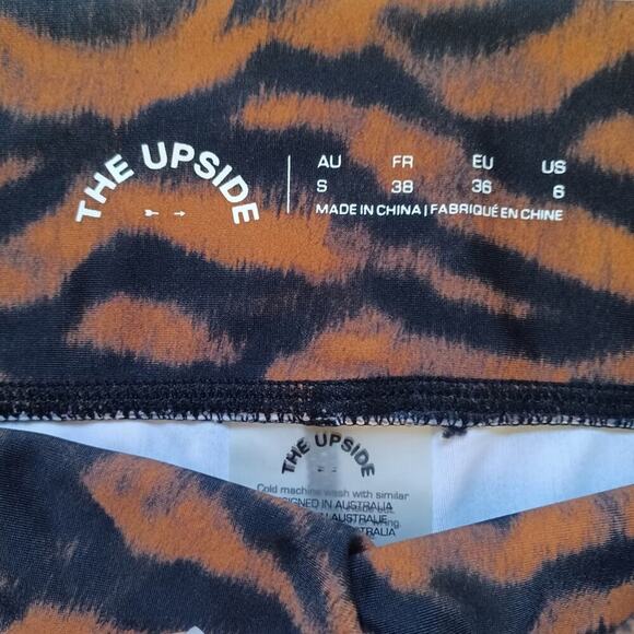 The Upside Equinox Tiger Leggings Size 6 XS/S EUC Rare Print - Picture 6 of 6